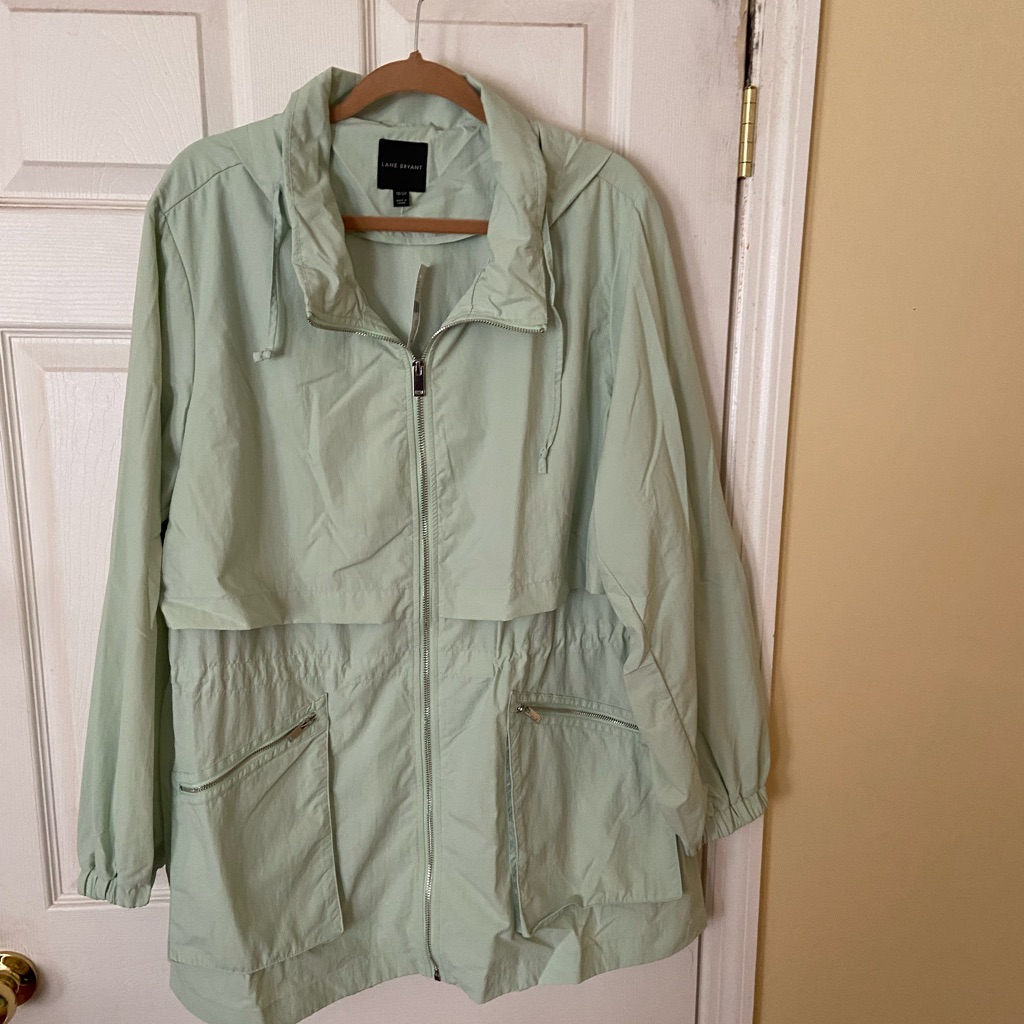 Crinkle Cinched-Waist Jacket With Convertible Hood
